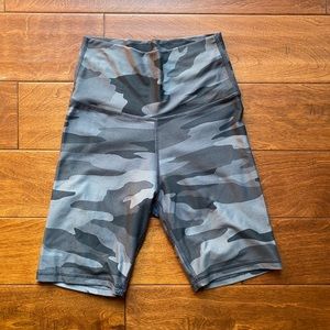 Aerie Gray Camo Bike Shorts